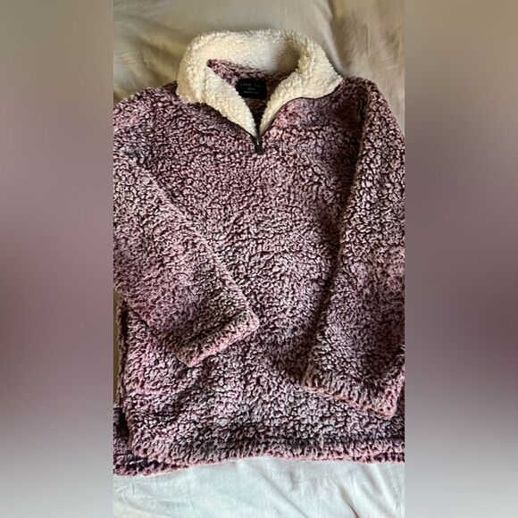 Love Tree Women's Pink Sherpa Jacket - Picture 4 of 6